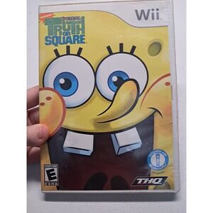 SpongeBobs Truth or Square Nintendo Wii Game THQ Nickelodeon RVL-RBIE CIB